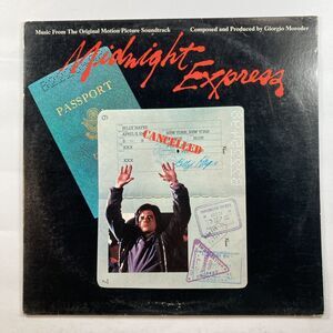 Giorgio Moroder: Midnight Express Soundtrack vinyl LP VG 1978 Casablanca BLP7114